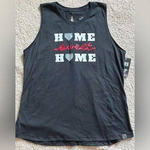 🆕 “Home Sweet Home” Baseball Softball Ladies Tank Top L